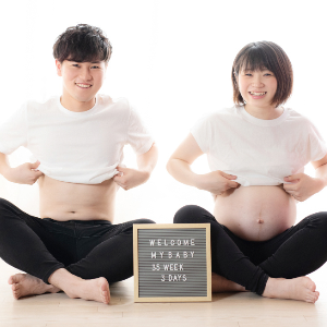 お宮参り 家族写真